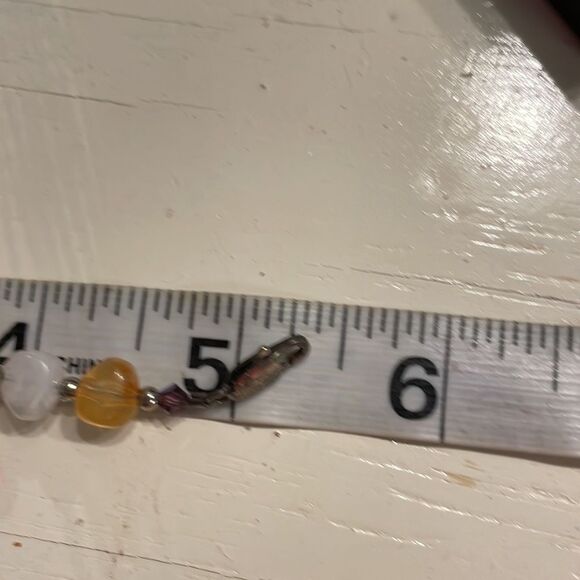 5.5” silver tone multi color beaded bracelet w/lobster clasp - Picture 7 of 7